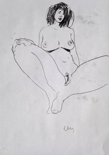 Original Nude Drawings by Michael Lentz