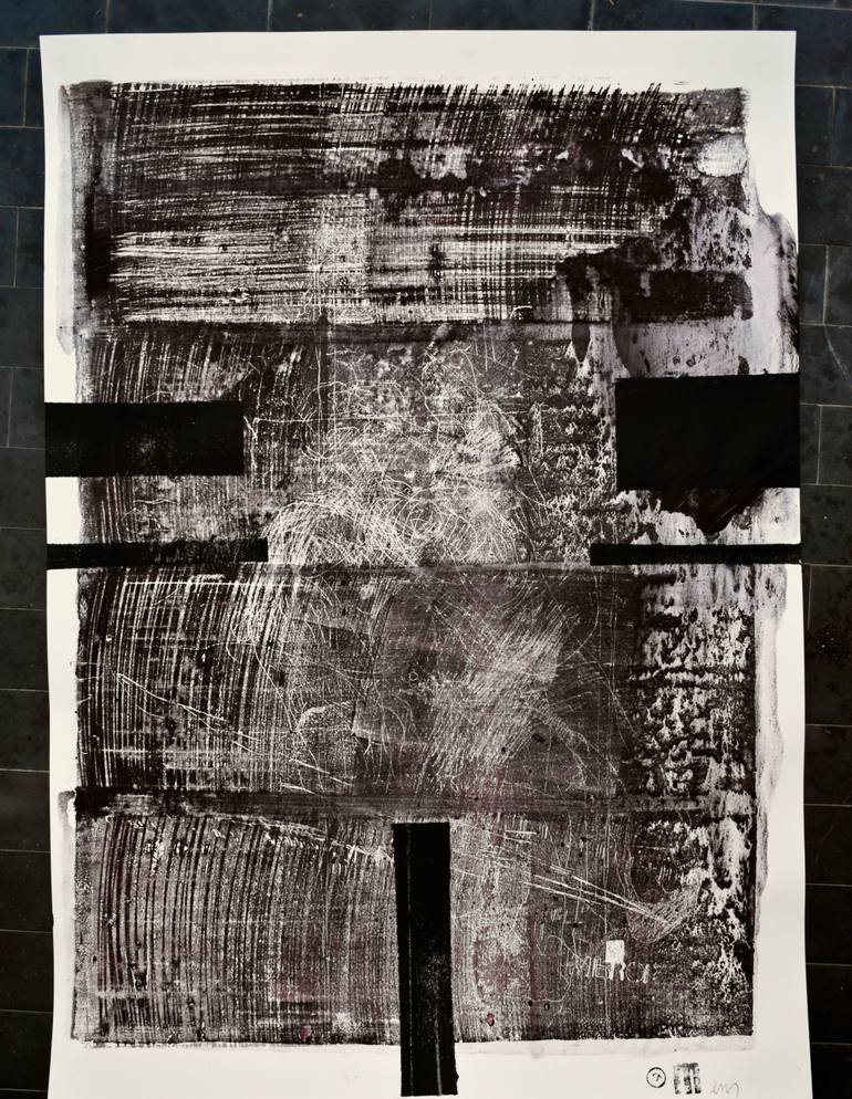 Original Abstract Expressionism Abstract Drawing by Michael Lentz