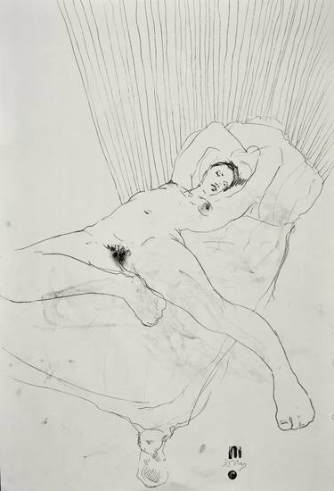 Print of Nude Drawings by Michael Lentz