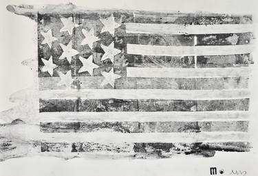 Saatchi Art Artist Michael Lentz; Drawings, “Sgraffito 1444 from the series MYFLAG (my flag is may flower)” #art