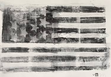 Saatchi Art Artist Michael Lentz; Drawings, “Sgraffito 1445 from the series MYFLAG (my flag is may flower)” #art