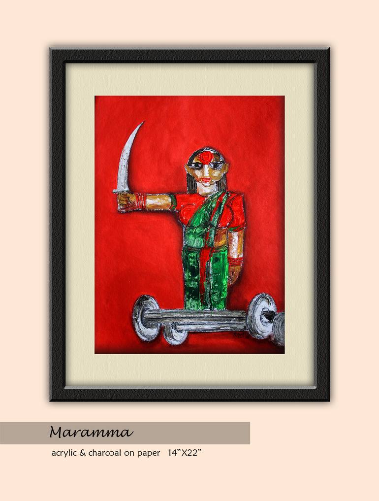 Original Contemporary Classical Mythology Painting by Prabhakara Koteshwara