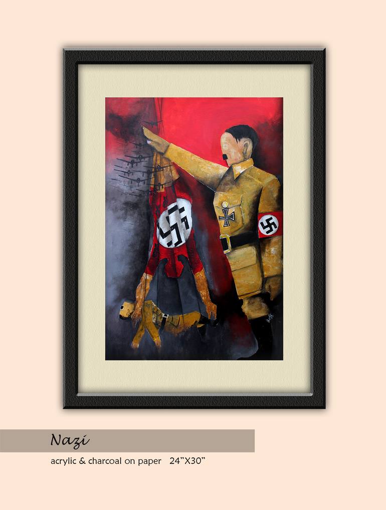 Original Contemporary Politics Painting by Prabhakara Koteshwara