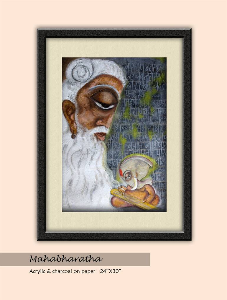 Original Contemporary Classical Mythology Painting by PRABHAKARA KOTESHWARA