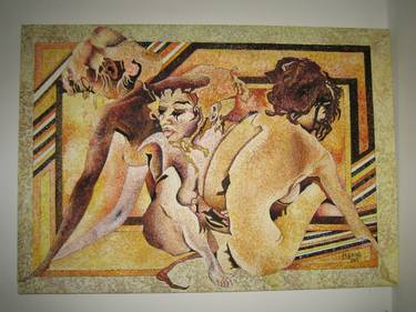 Original Nude Painting by Momodou Saine