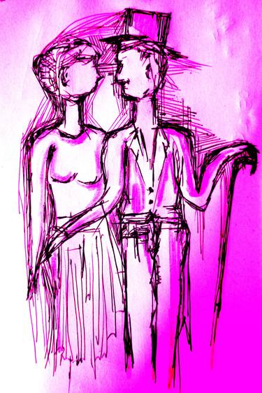 Print of Conceptual Love Drawings by Luigi Magliulo