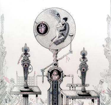 Original Contemporary Fantasy Drawing by Kerem Agralı