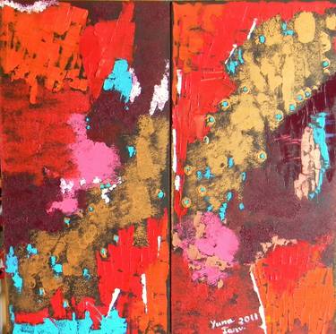 Original Abstract Paintings by Yuna Parmentier