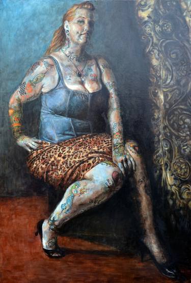 Original Figurative Women Paintings by Liana Russwurm