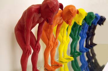 Original Pop Art People Sculpture by Seunghwui Koo