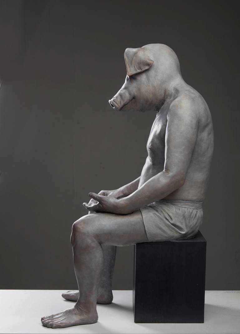 Original Fine Art Animal Sculpture by Seunghwui Koo