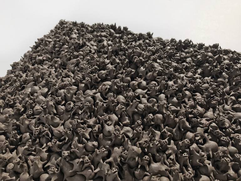 Original Abstract Expressionism Abstract Sculpture by Seunghwui Koo