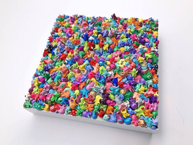 Original Pop Art Abstract Sculpture by Seunghwui Koo