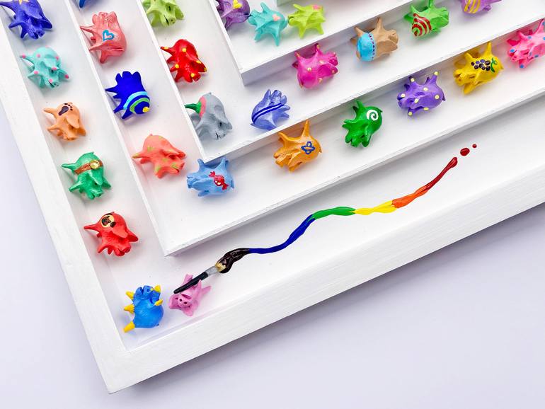 Original Art Deco Animal Sculpture by Seunghwui Koo