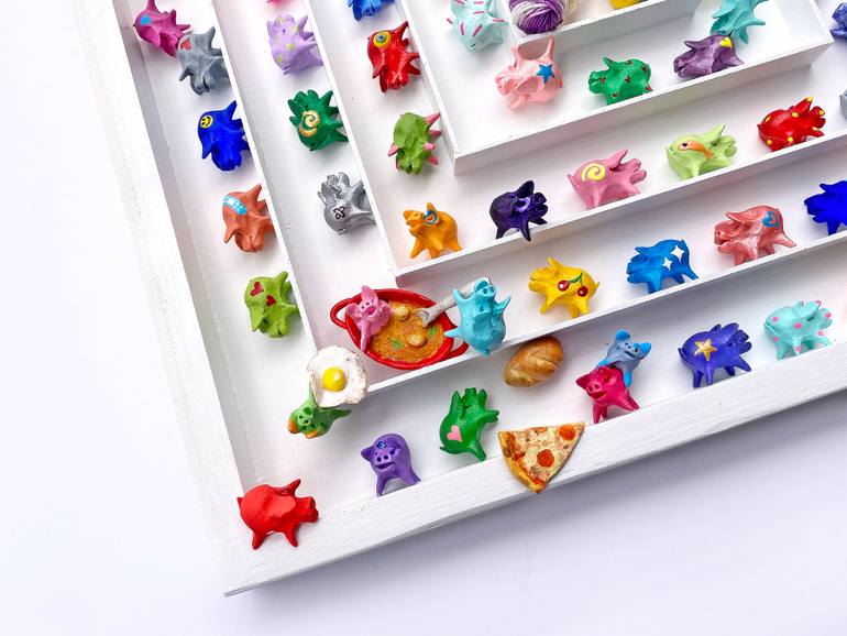 Original Art Deco Animal Sculpture by Seunghwui Koo