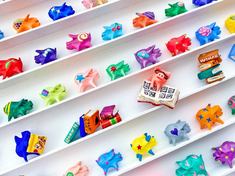 Original Art Deco Animal Sculpture by Seunghwui Koo