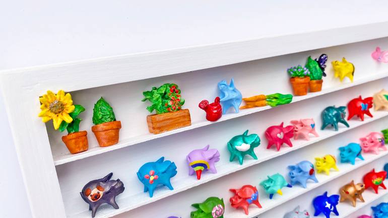 Original Art Deco Animal Sculpture by Seunghwui Koo