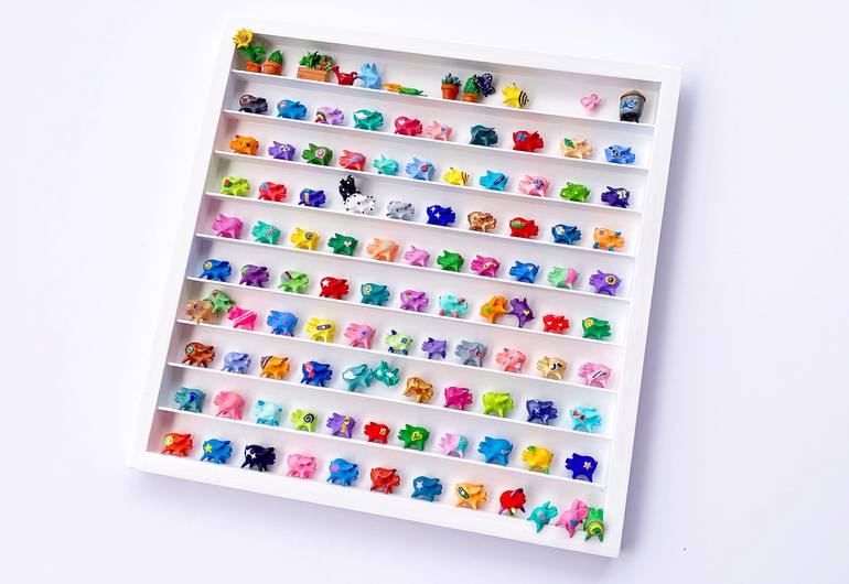 Original Art Deco Animal Sculpture by Seunghwui Koo