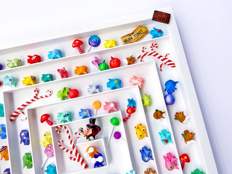 Original Art Deco Humor Sculpture by Seunghwui Koo