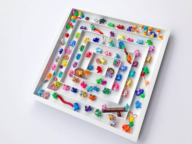 Original Art Deco Animal Sculpture by Seunghwui Koo