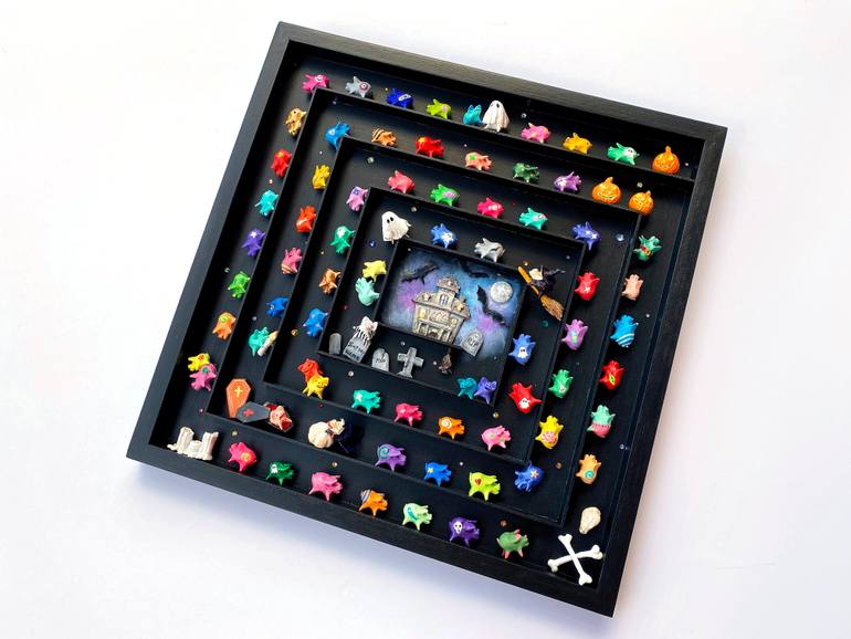 Original Art Deco Humor Sculpture by Seunghwui Koo