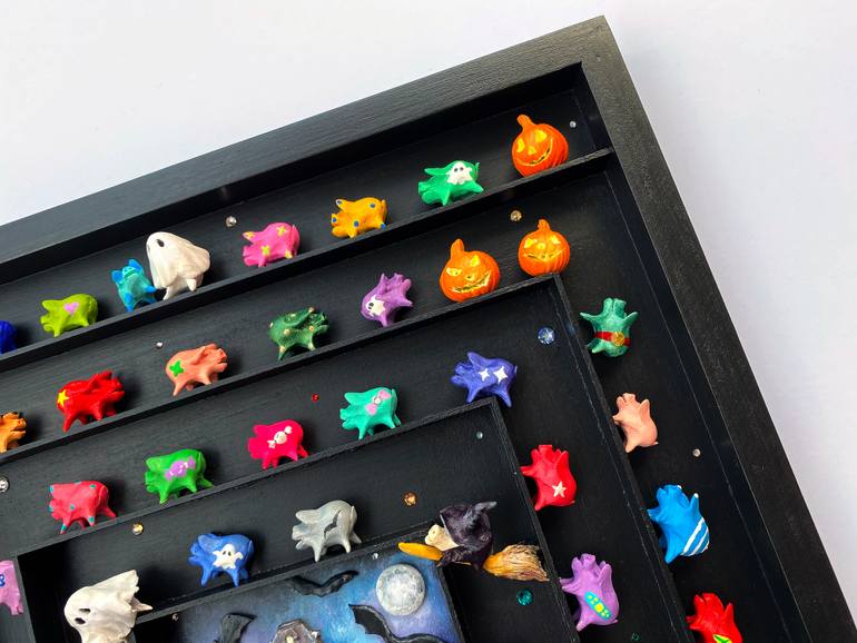 Original Art Deco Humor Sculpture by Seunghwui Koo