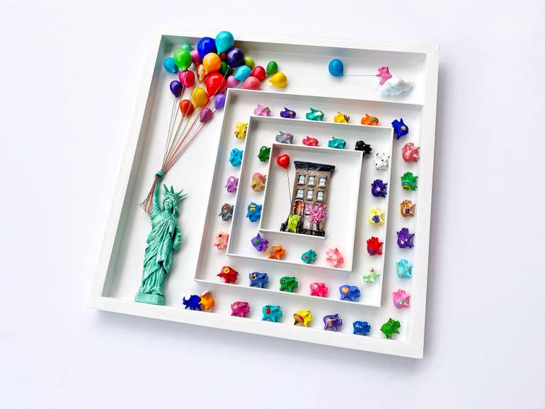 Original Art Deco Travel Sculpture by Seunghwui Koo