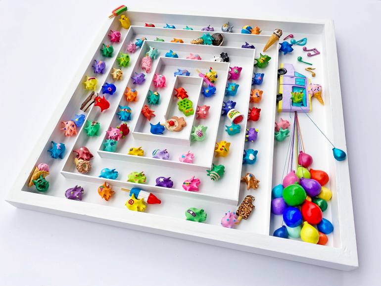 Original Art Deco Still Life Sculpture by Seunghwui Koo