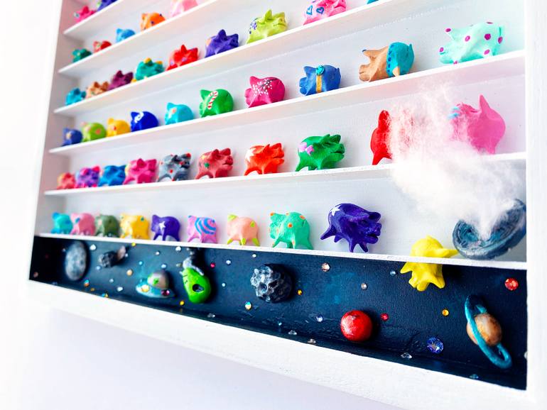 Original Art Deco Cities Sculpture by Seunghwui Koo