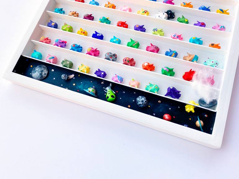 Original Art Deco Cities Sculpture by Seunghwui Koo