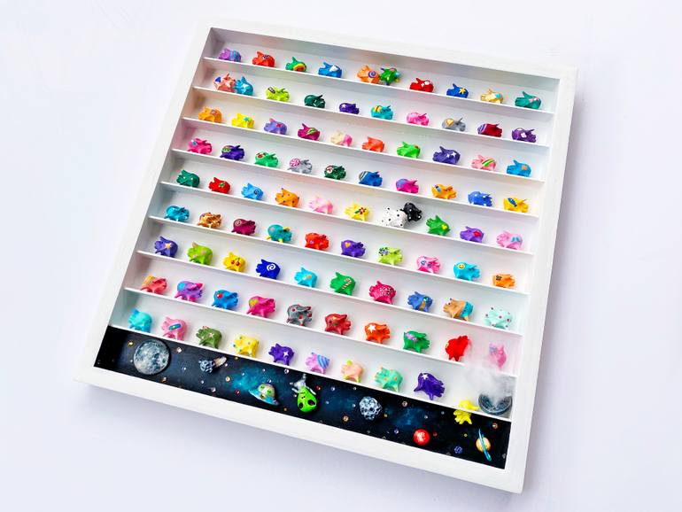 Original Art Deco Cities Sculpture by Seunghwui Koo