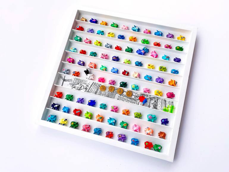 Original Art Deco Cities Sculpture by Seunghwui Koo