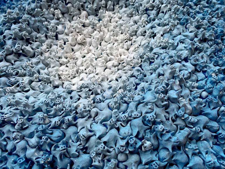 Original Art Deco Abstract Sculpture by Seunghwui Koo