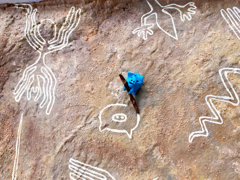 Original Art Deco Landscape Sculpture by Seunghwui Koo