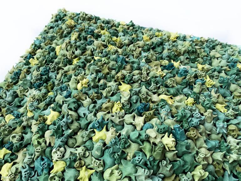 Original Art Deco Abstract Sculpture by Seunghwui Koo