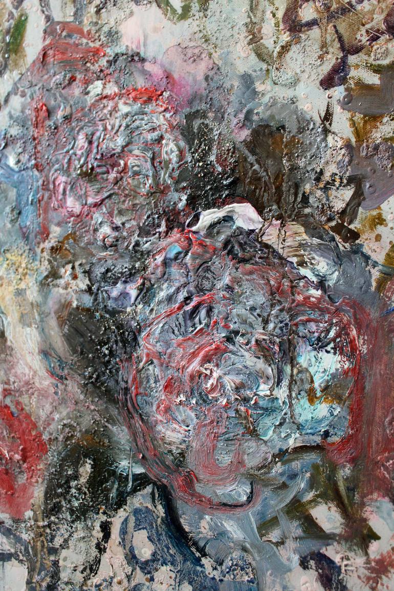 Original Abstract Expressionism Floral Painting by Marina Nelson
