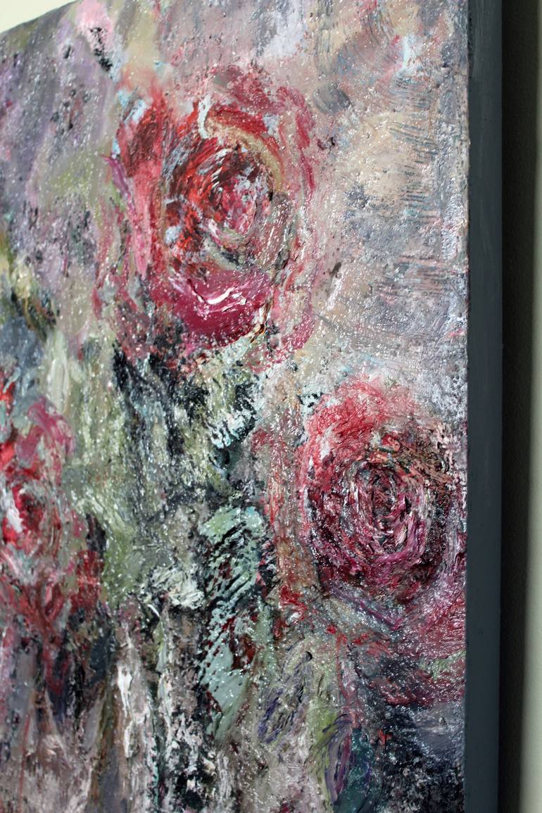 Original Abstract Floral Painting by Marina Nelson