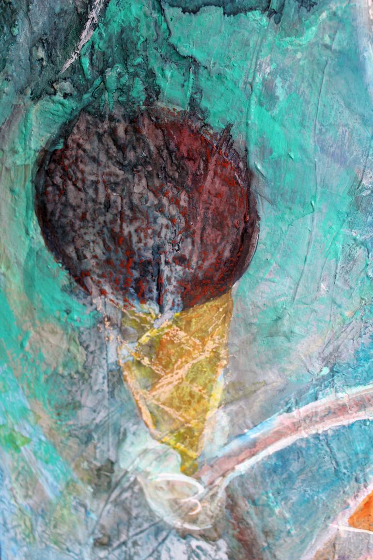 Original Conceptual Beach Painting by Marina Nelson