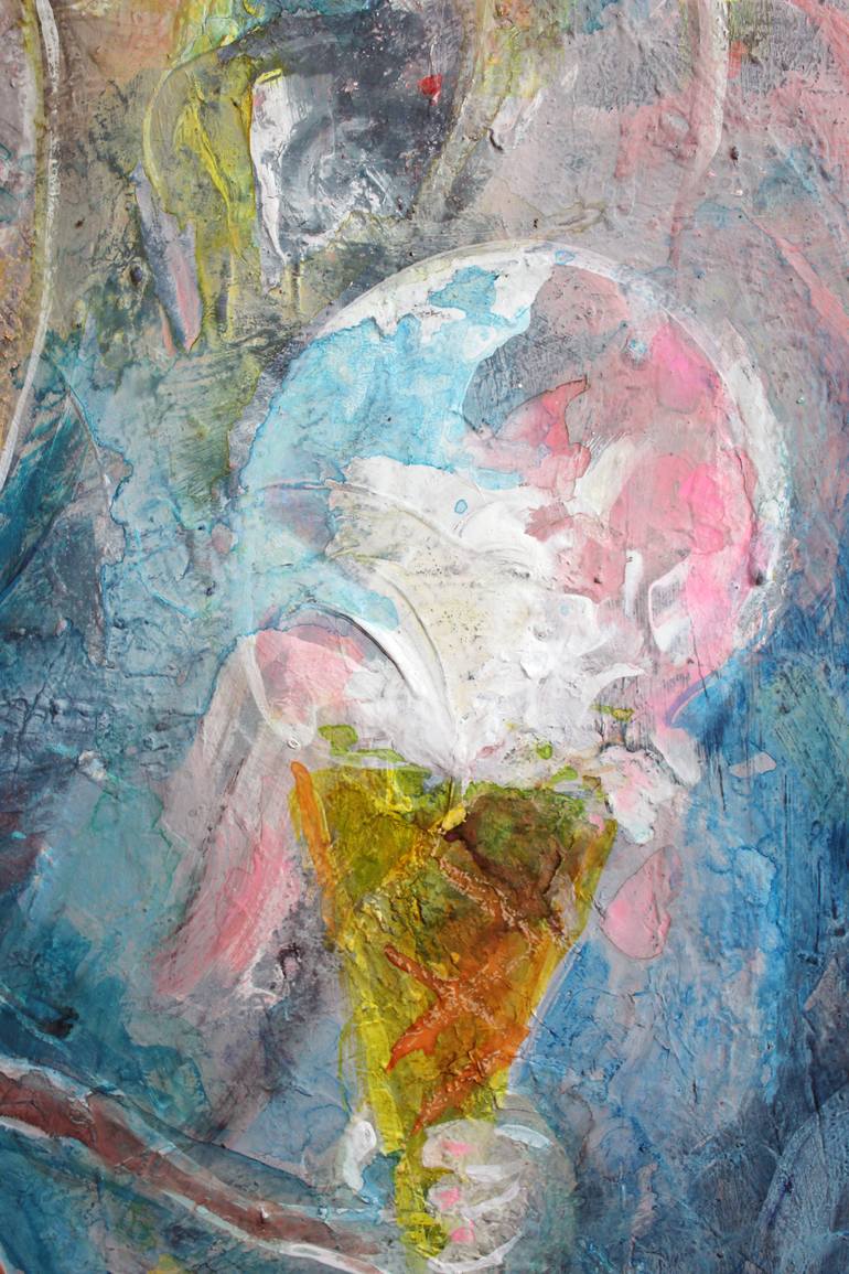 Original Conceptual Beach Painting by Marina Nelson