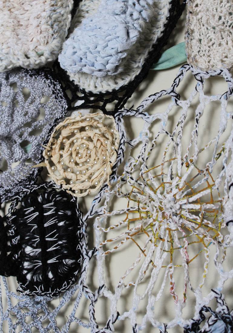 Original Black & White Abstract Sculpture by Marina Nelson