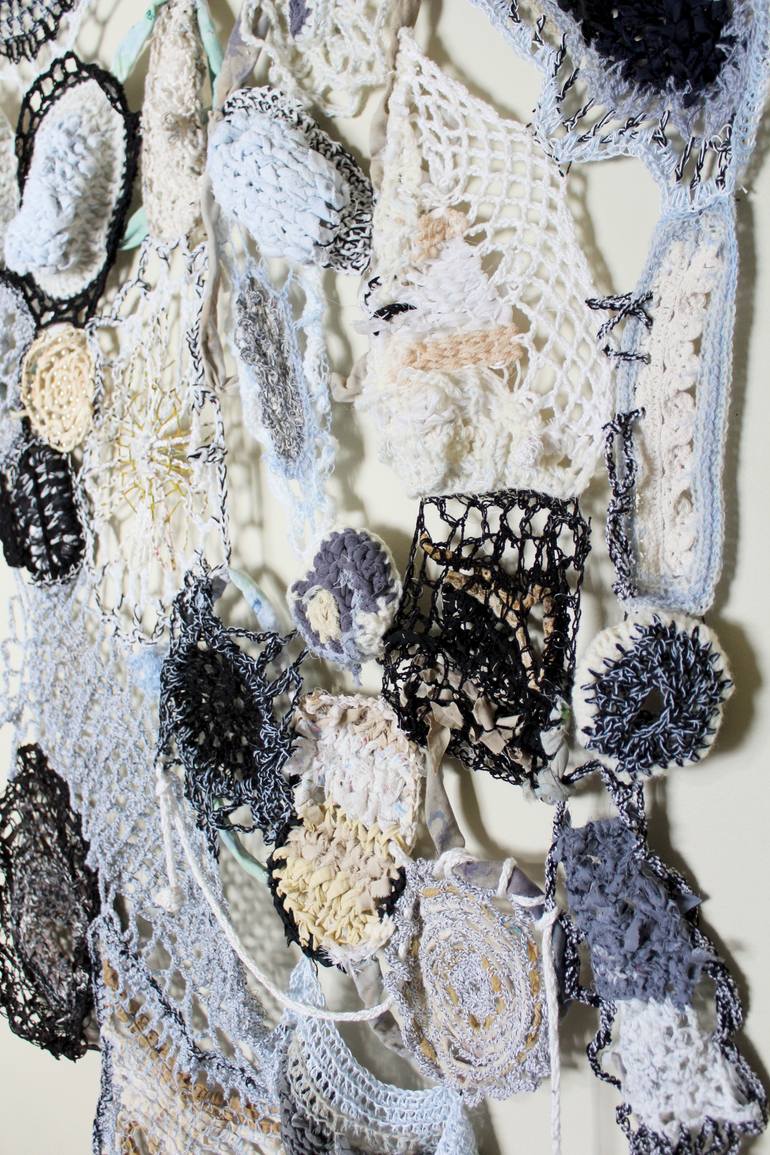 Original Black & White Abstract Sculpture by Marina Nelson