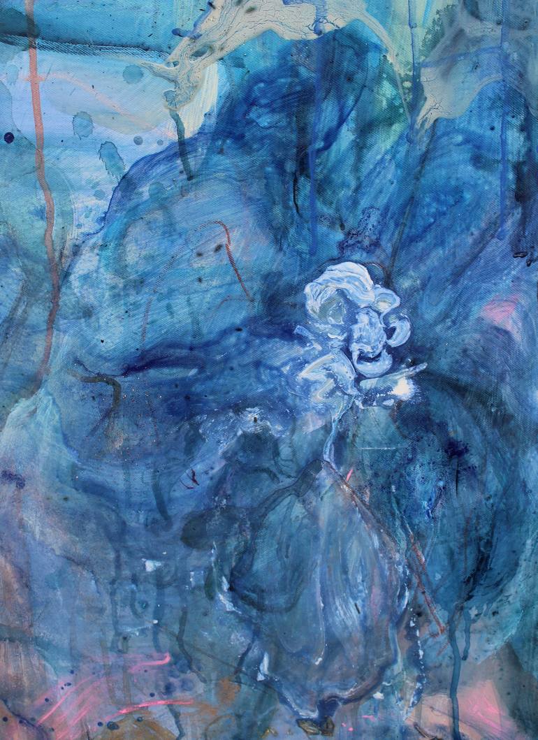 Original Abstract Botanic Painting by Marina Nelson