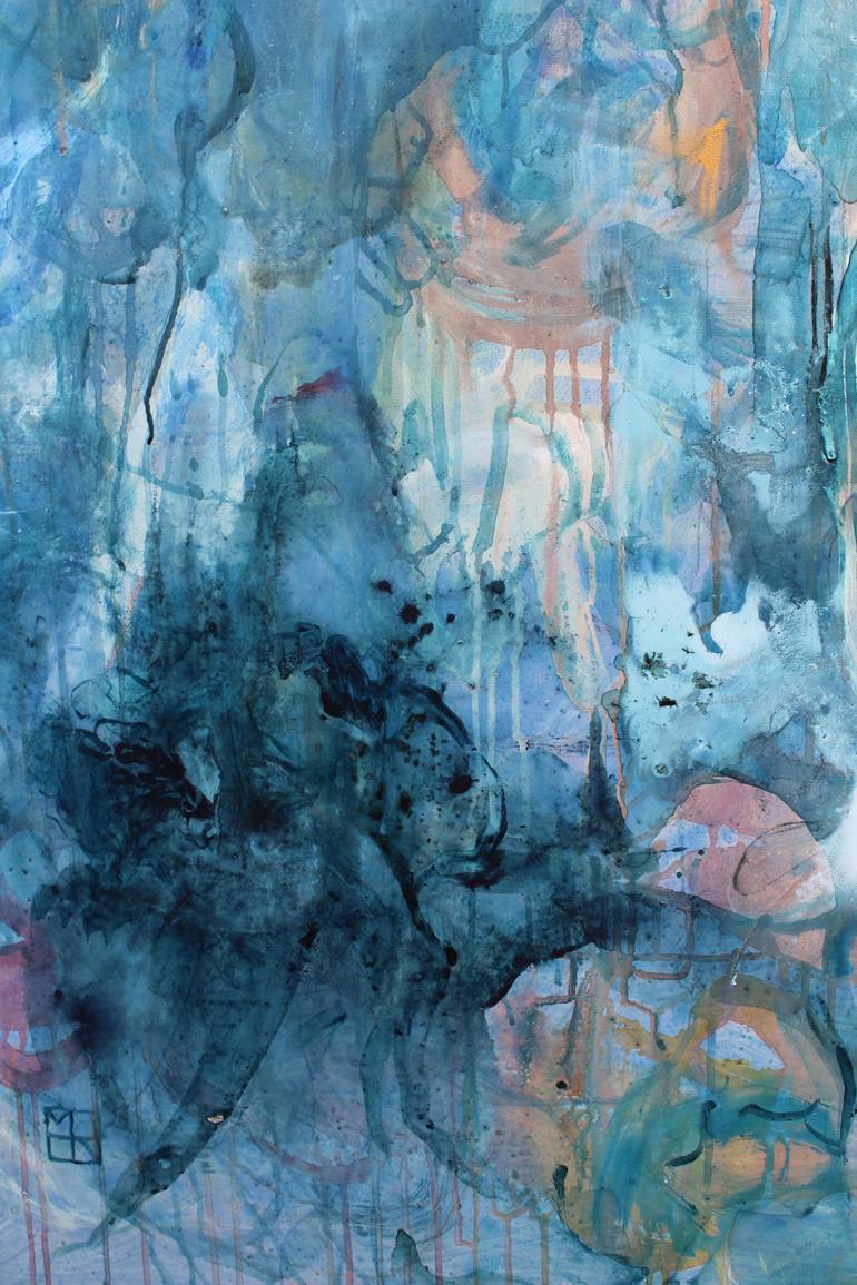Original Abstract Botanic Painting by Marina Nelson