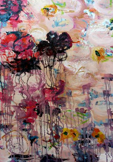 Print of Abstract Floral Paintings by Marina Nelson