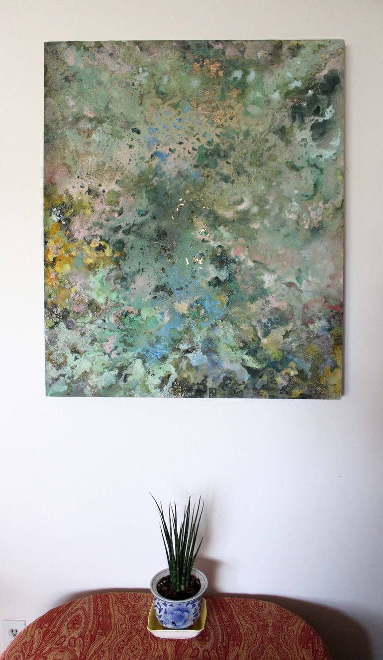 Original Abstract Expressionism Nature Painting by Marina Nelson
