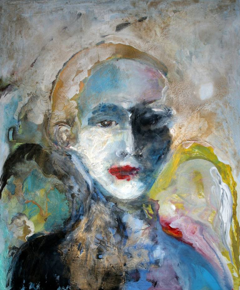 Weary Angel Painting by Marina Nelson | Saatchi Art