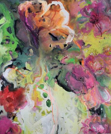 Original Abstract Floral Paintings by Marina Nelson