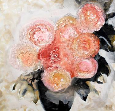 Print of Abstract Expressionism Floral Paintings by Marina Nelson