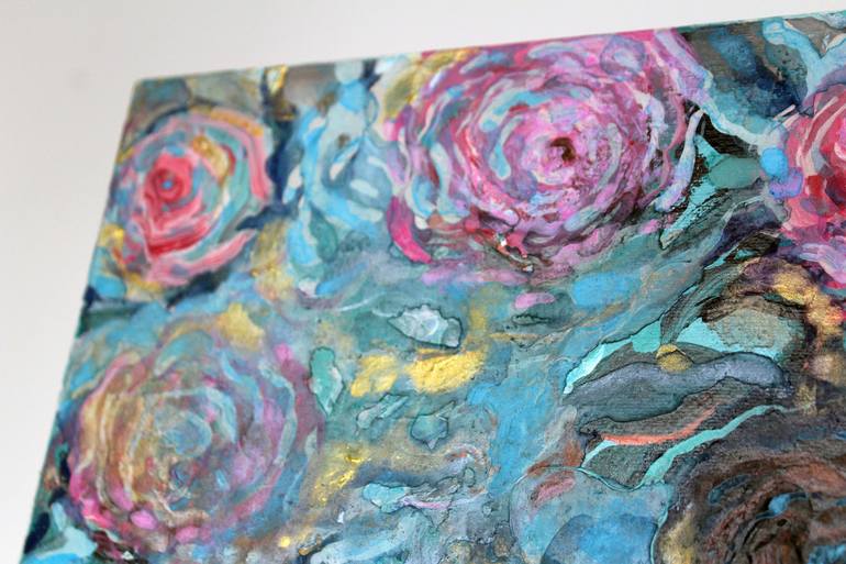 Original Impressionism Floral Painting by Marina Nelson
