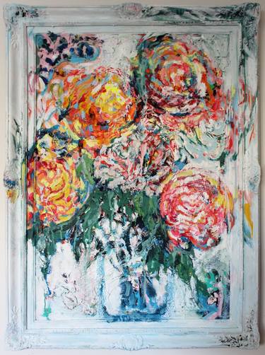 Original Abstract Floral Paintings by Marina Nelson
